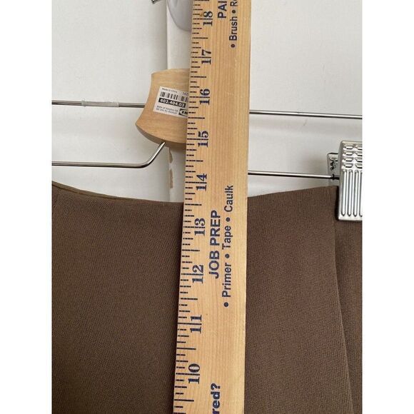 RALPH LAUREN PURPLE LABEL 100% WOOL DRESS TROUSERS SIZE 2 Brown High Waist - Picture 3 of 9